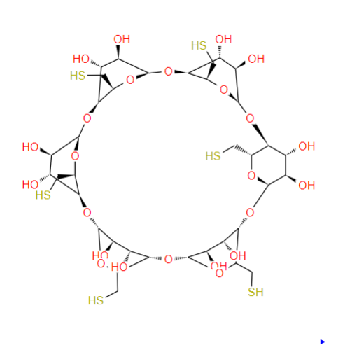 Hexakis- (6-merkapto-6-deoksi) -α-Ciklodekstrin CAS: 180839-60-5