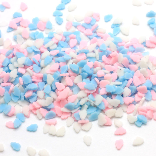 5mm White Blue Pink Cloud Polymer Soft Clay Sprinkles for Crafts DIY Making Nail Art Slices Slime Filler Accessories