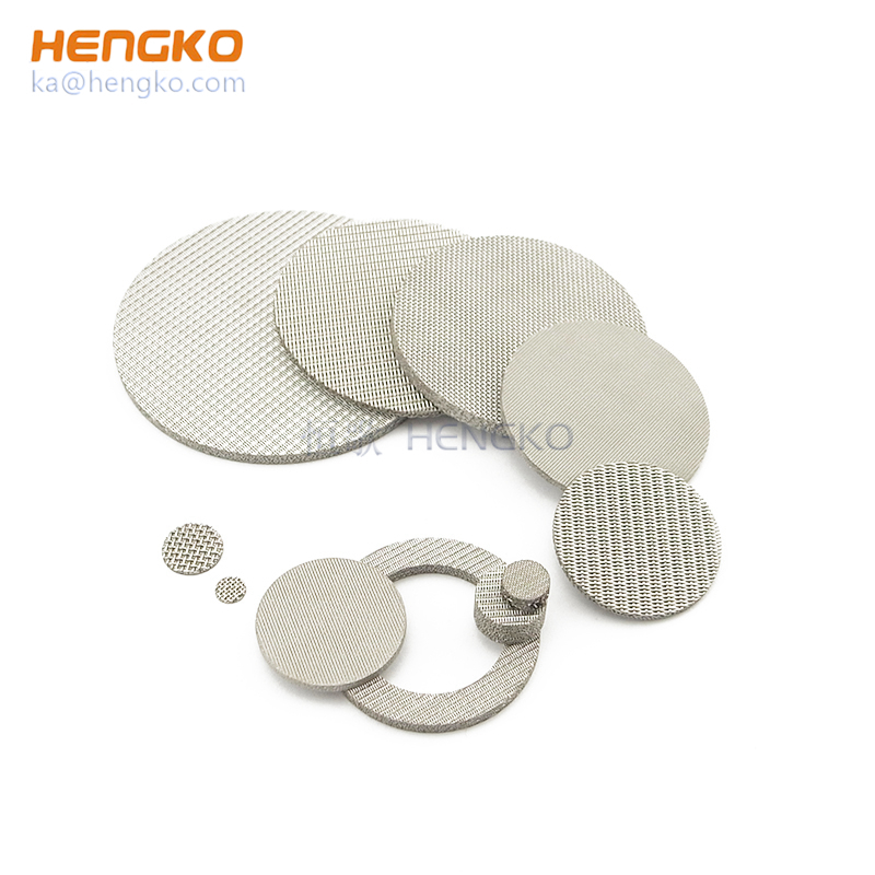 Sintered stainless steel porous filter screen wire mesh filter disc