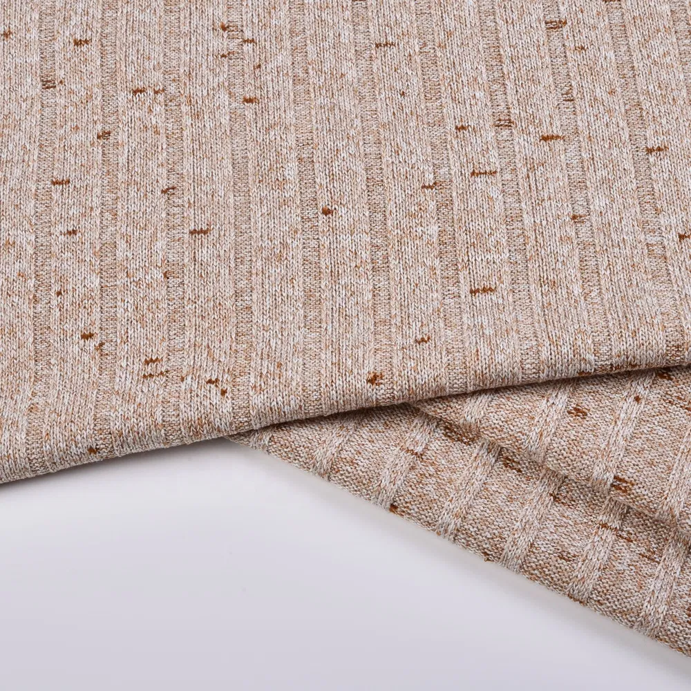 ผ้า Hacci Rib แปรงพีชเนื้อนุ่มสำหรับชุดนอน