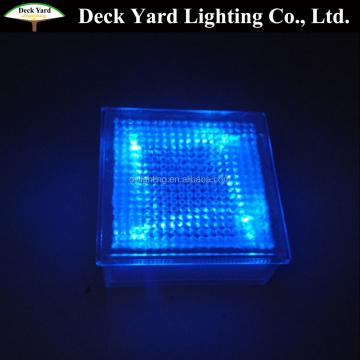 Solar Ice Glass Brick LED Lights for Gardens and Pavers