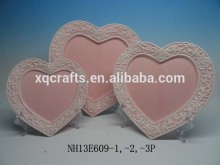 2014 new products ceramic heart shape decor