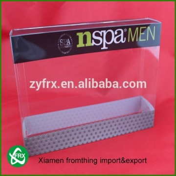 PVC PET PP plastic custom see through packaging box