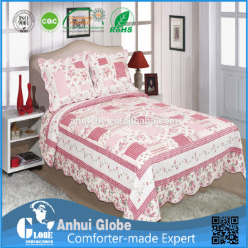 popular design cotton prewashed patchwork bedspread