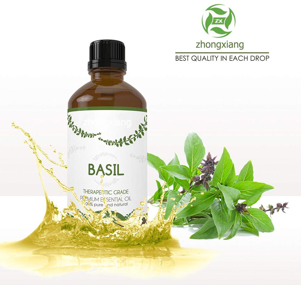 Huile essentielle de basilic pure et naturelle à 100% OEM / ODM