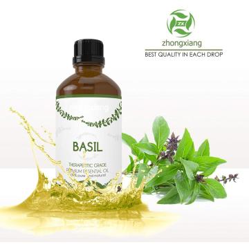 Huile essentielle de basilic pure et naturelle à 100% OEM / ODM