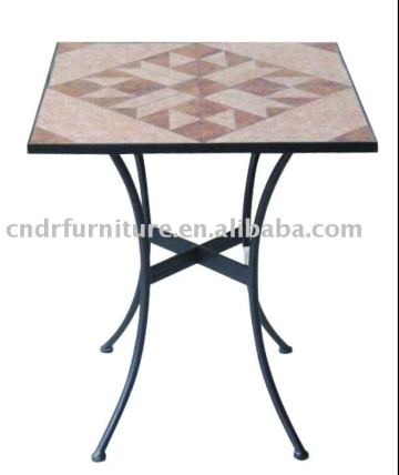 square garden table