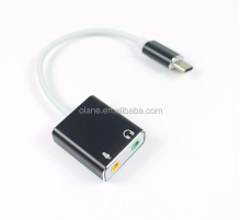 USB 3.1 External Sound Card 7.1 Surround Adapter Type C Stereo Audio
