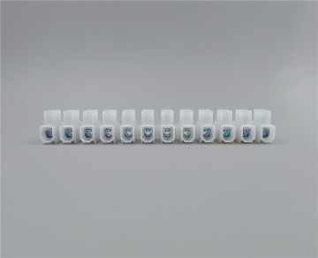 Raised base connector polyamide steel terminal strip