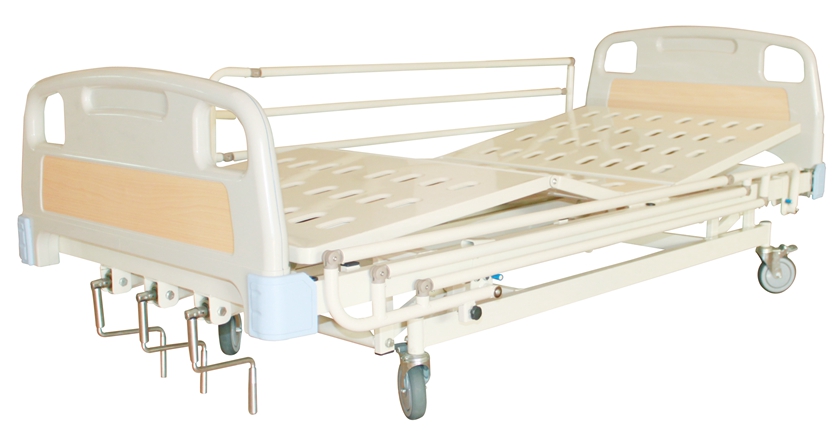 3 Cranks Manual Medical Bed
