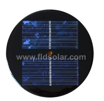 5V polycrystalline round solar panel