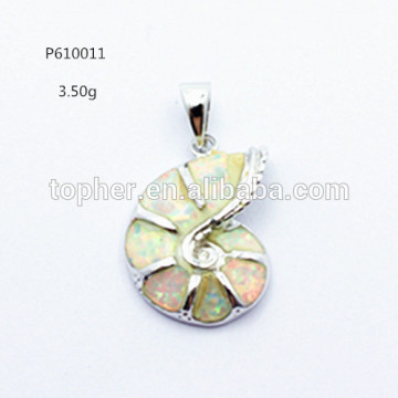 925 sterling silver blue fire opal pendant