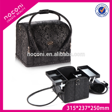 Noconi Large Crocodile Pattern PU Makeup Case Cosmetic Train Bag Case 2016