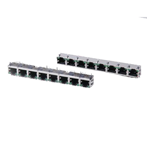 EMI 1X8P ile LED ile korumalı RJ45Jack