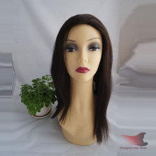 Jewish Wig Bandfall Human Hair Half Wig