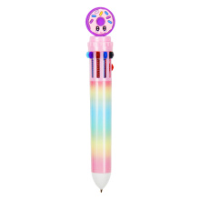 Rainbow Donut Design 10-Color Retractable Ballpoint Pen