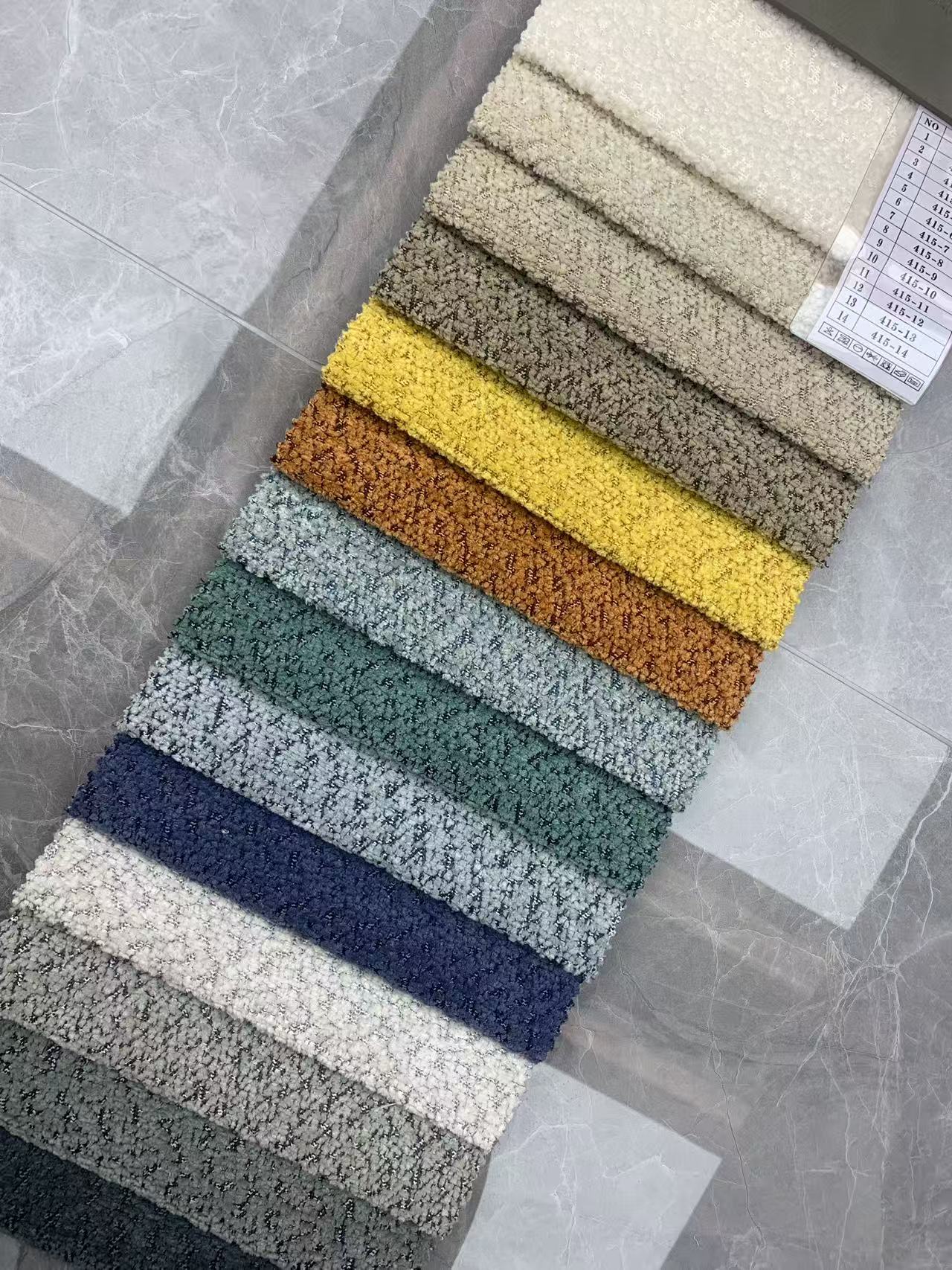 Tissu d'ameublement décoratif en chenille pour meubles Decorative Chenille Upholstery Fabric for Furniture
