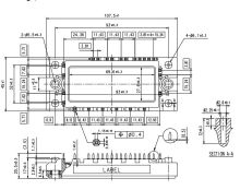 7mbr50u2a060-50 Igbt Module (u Series) 600v / 50a / Pim   Fujitsu Igbt Power Module