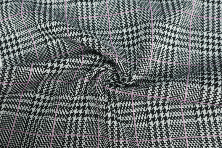 Free sample high quality wholesale Jacquard school uniform big check design fabric in stock fabric and textiles for clothing