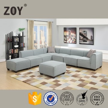 European design stationary sofa living room modern sofa Stationary Sectional sofa corner sectional /ZOY9987A