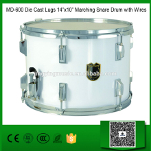 MD-600 Die Cast Lugs 14"x10" Marching Snare Drum with Wires
