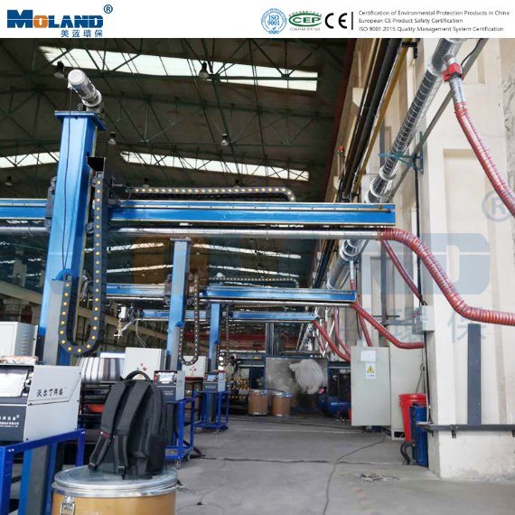 Automatic Blowback Cleaning System Hardfacing Fume Filter