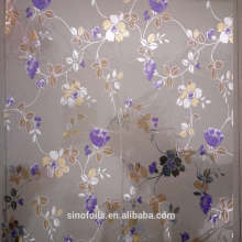 embroidered flower design table cloth