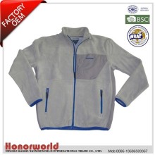 BSCI approved factory 100% polyester polar fleece jacket man / 100% polyester anti-pill polar fleece jacket