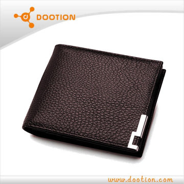 mens pure leather wallet short wallet