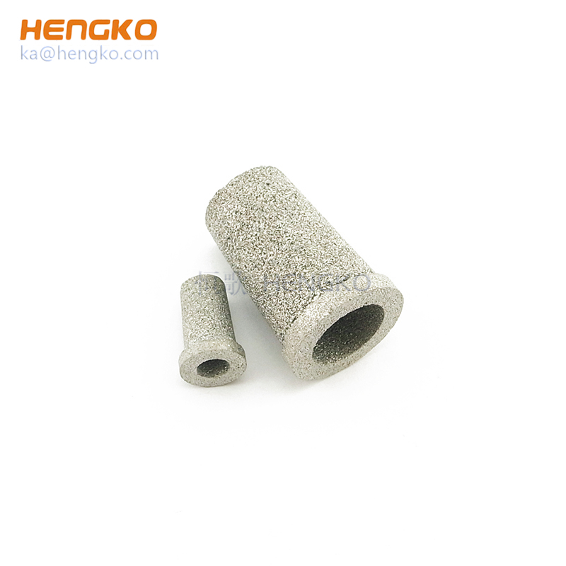 Customized size reusable power sintered stainless steel SS316 microporous water candle filters for Co2 dusting
