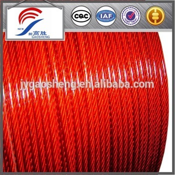 vinyl coated steel wire rope