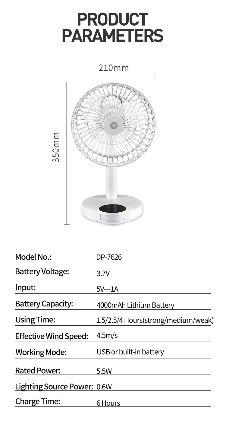 Foldable Desktop Fan