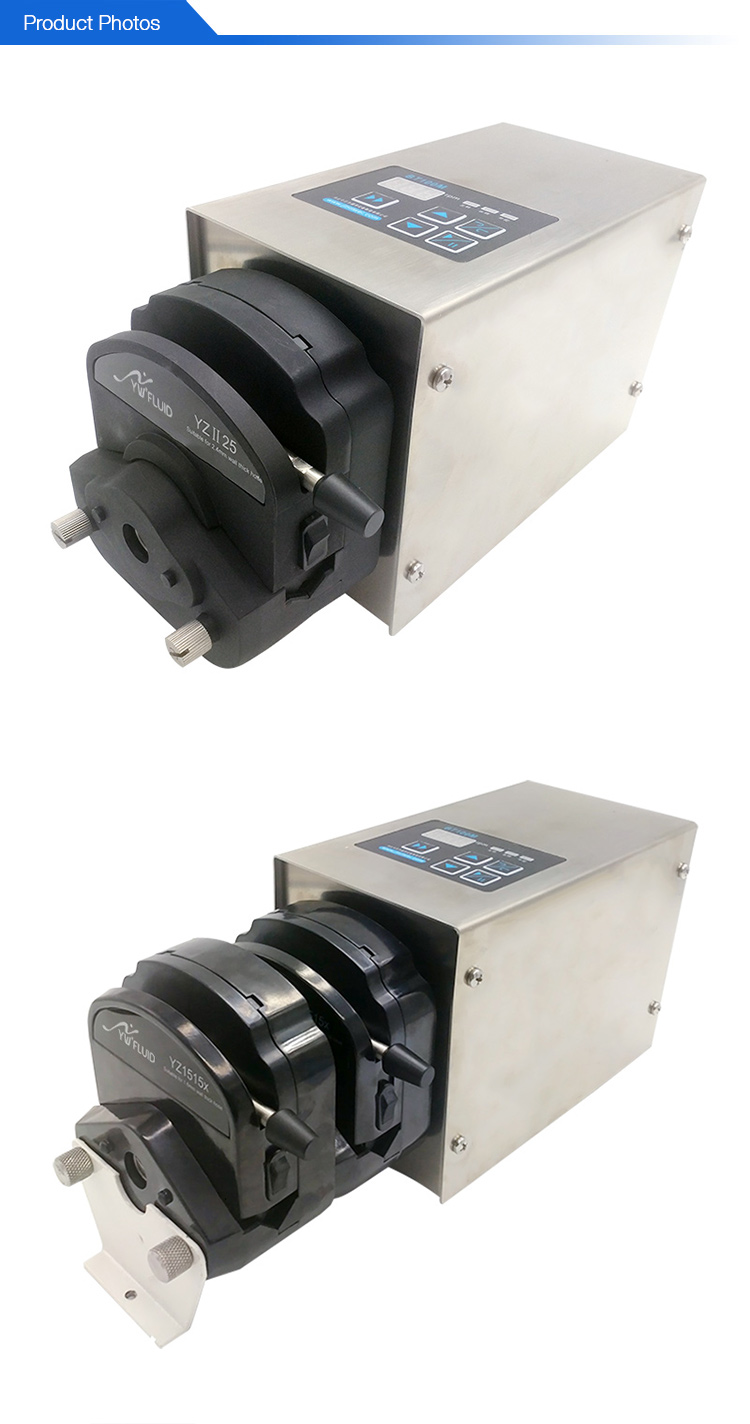 YWfluid Easy load pump head Laboratory peristaltic pump used for liquid transition and dispensing