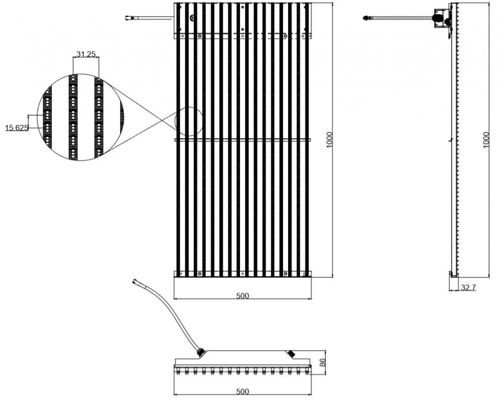 P15-31 Tirai Layar LED