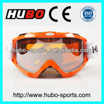 UV 400 protected mirror lens motorbike goggles