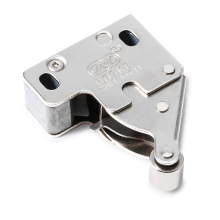 mini door latch with hidden rebound lock