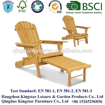 wood adirondack lounge chair