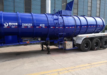 Acid tanker semi trailer