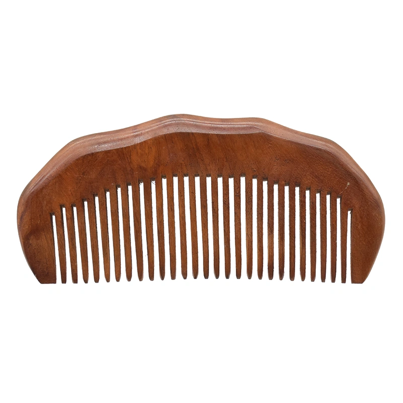 Hot Sale Coarse Teeth Anti Static Customized Logo Small Wooden Mustaches Comb Mens Beard Pocket Comb