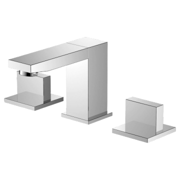Square 3-hole basin mixer