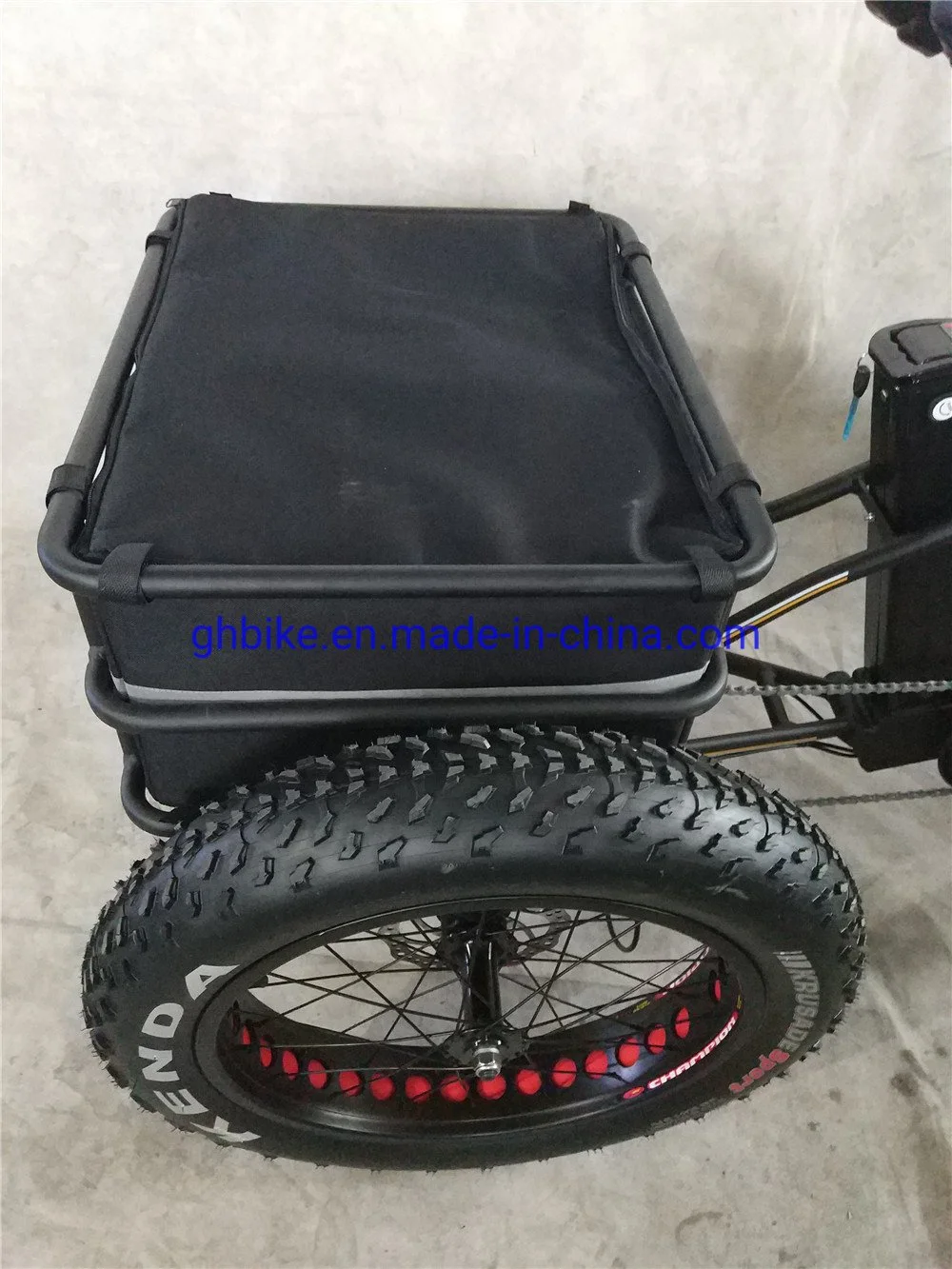 750W Adult 3 Three Wheels Cargo Bike Electric Fat Tricycle