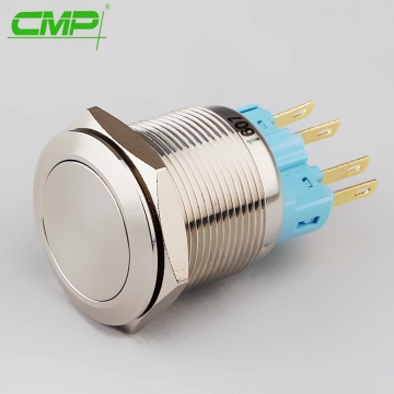 electrical waterproof 1NO1NC momentary or latching 22mm push button switches