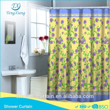 Small Purple Flower Printed In 180*180 cm Shower Curtian