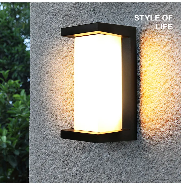 24W Waterproof Outdoor Wall Light for Elegant Gardens