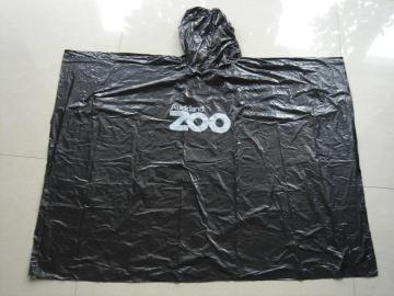 Adult Disposable Rain Poncho With Logo