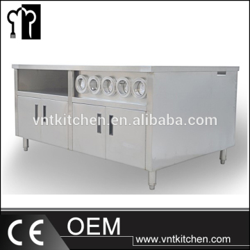 Stainless Steel Kitchen Center Island