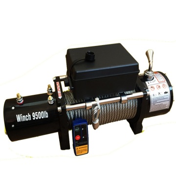 2000lbs Electric Winch with Wire Rope - Small Electric Capstan Winch