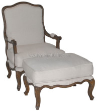 European Fabric Puff Ottoman Small Seat Tufted Upholstered