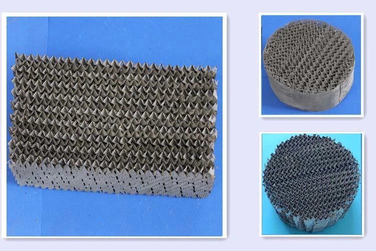 Metal Perforated Plate Corrugated Structured Tower Packing