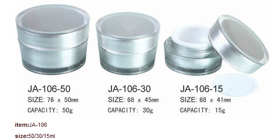 Round Acrylic Plastic Jar With Lid